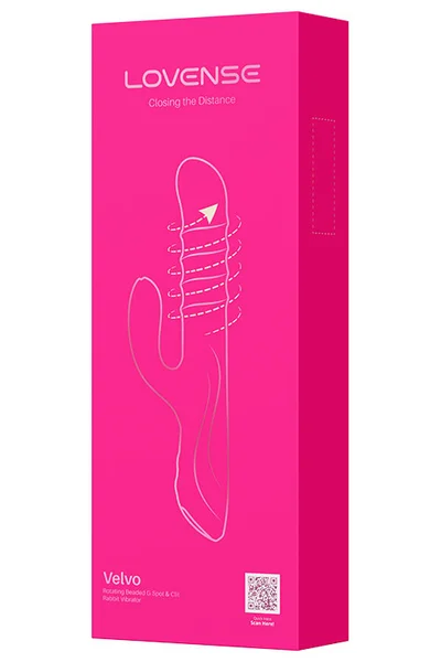 Lovense Velvo 9.7" App Controlled Rotating & Rolling Rabbit Vibrator — image 4 of 18