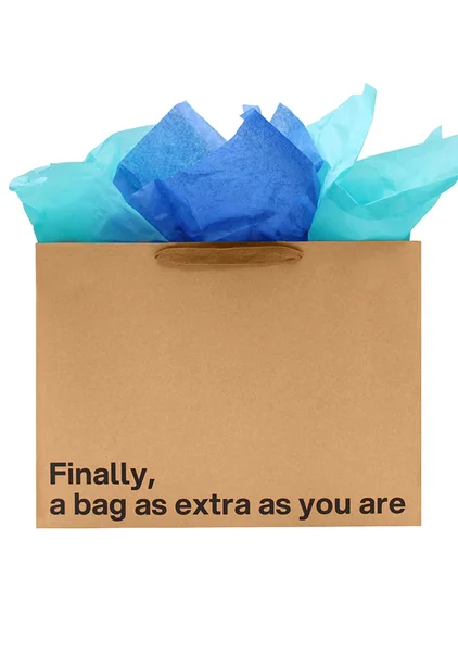 "Finally A Bag As Extra As You" Large Gift Bag — image 2 of 3