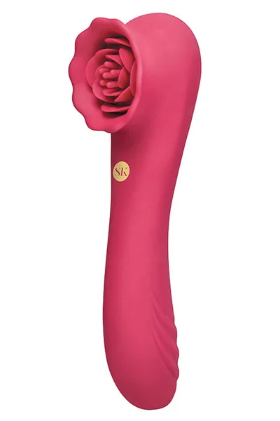 Secret Kisses Rosegasm Rose Quake 7.4" Dual Ended Tapping Vibrator — image 12 of 15