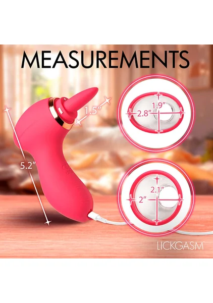 Lickgasm Plump Pleasure Licking and Sucking Clitoral Stimulator — image 6 of 9