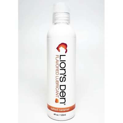 lions den salted caramel flavored personal lubricant
