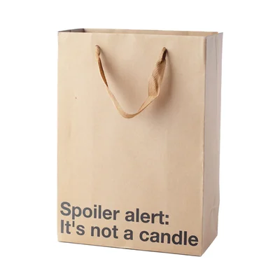not a candle gift bag