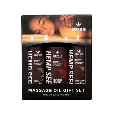 holiday 2025 hemp seed massage trio gift set