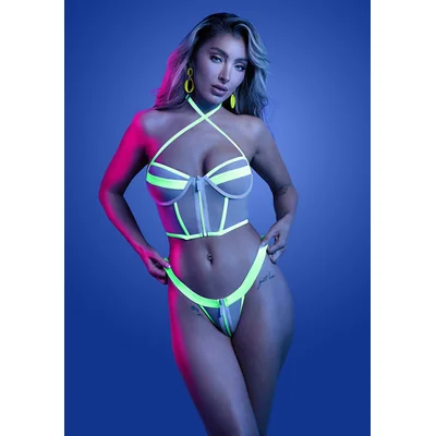 supernatural zipper bra top and panty