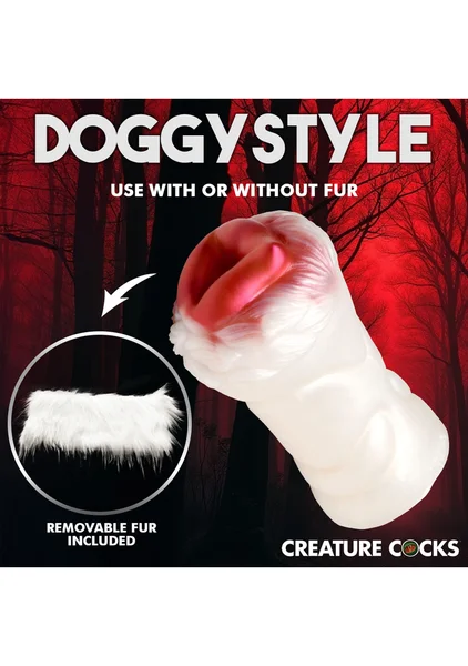 Creature Cocks - Snow She-Wolf Silicone Stroker — image 4 of 7
