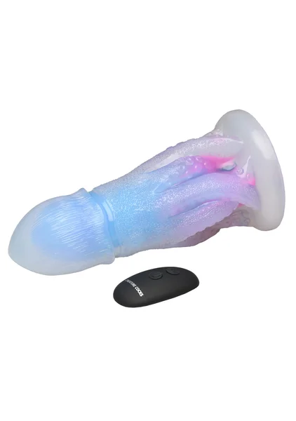 Creature Cocks - Cocktopus Deluxe Glow-in-the-Dark Vibrating Silicone Dildo — image 2 of 8