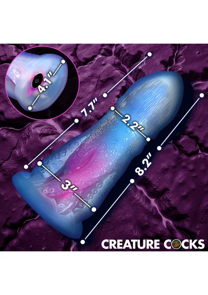 Creature Cocks - Cocktopus Deluxe Glow-in-the-Dark Vibrating Silicone Dildo — image 6 of 8