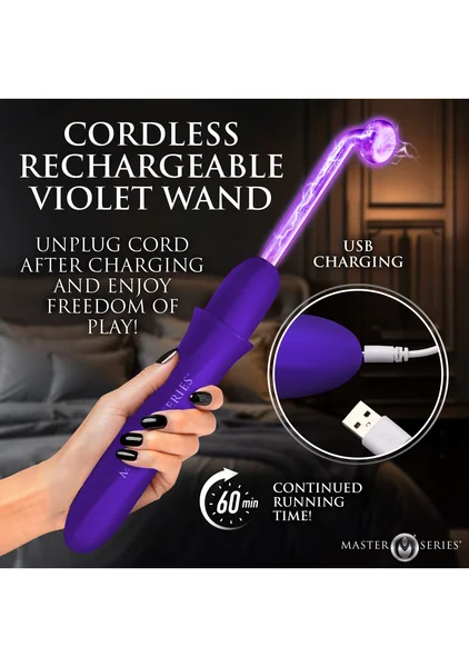 Elektrawand Rechargeable Violet Wand with Attachments — image 12 of 15