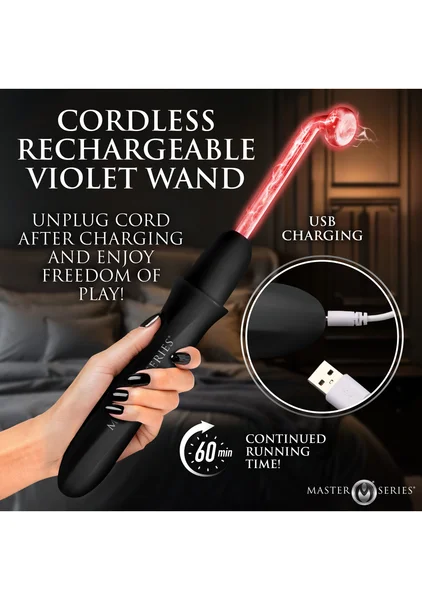 Elektrawand Rechargeable Violet Wand with Attachments — image 5 of 15