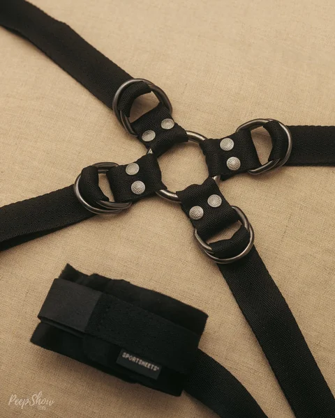 Velvet Noir Adjustable Hog Tie and Cuff Set — image 12 of 21
