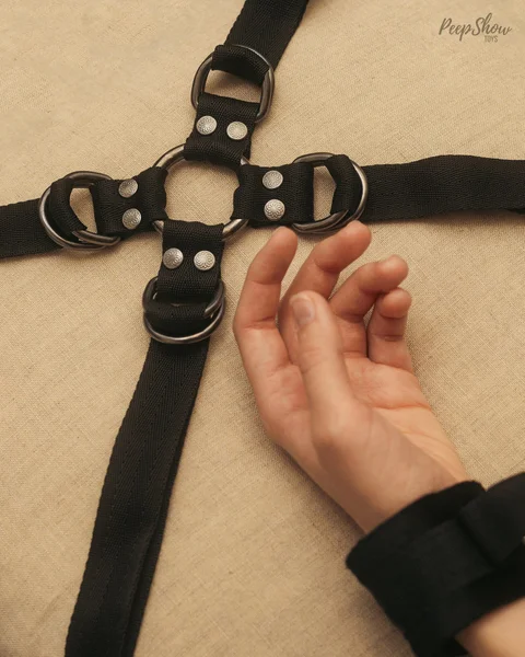 Velvet Noir Adjustable Hog Tie and Cuff Set — image 16 of 21