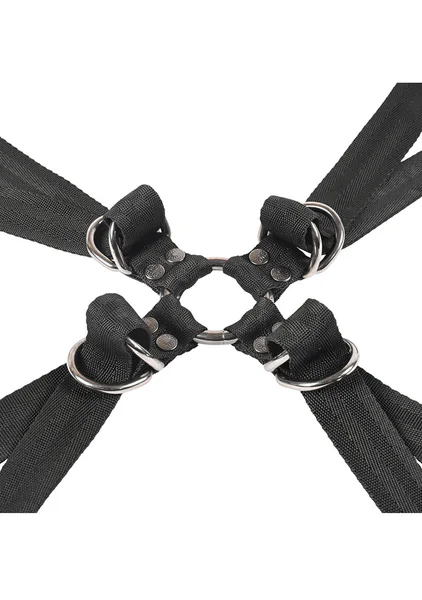 Velvet Noir Adjustable Hog Tie and Cuff Set — image 4 of 9