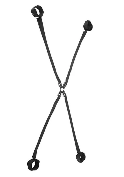 Velvet Noir Adjustable Hog Tie and Cuff Set — image 2 of 9