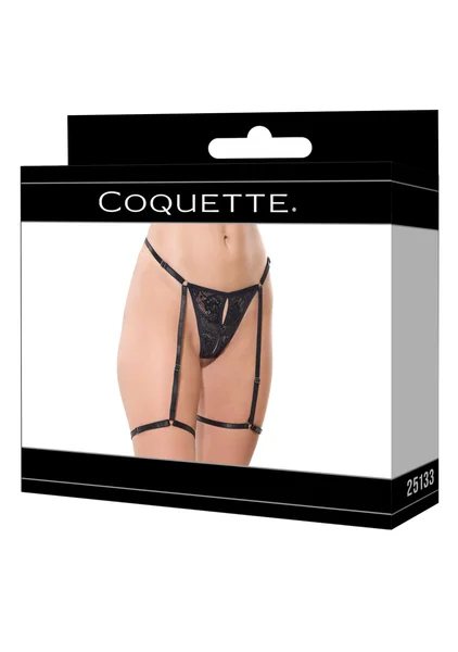 Endless Nights Thong with Attached Gartered Leg Bands — image 3 of 7