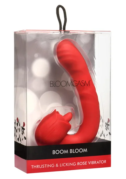 Bloomgasm Boom Bloom Thrusting and Licking Rose Vibrator — image 7 of 8