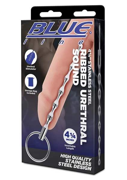 4.25" Stainless Steel Ribbed Urethral Sound — image 4 of 4