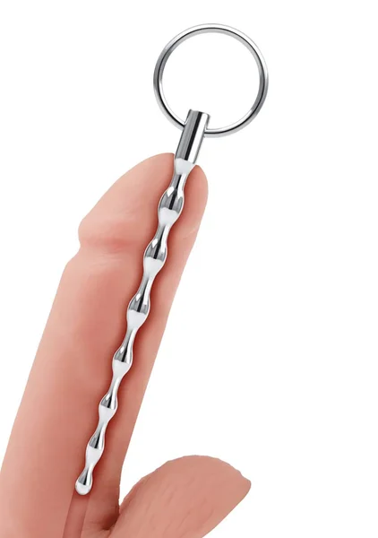 4.25" Stainless Steel Ribbed Urethral Sound — image 2 of 4