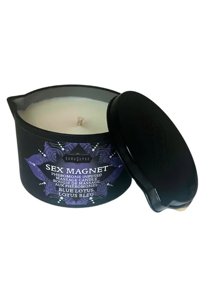 Sex Magnet Pheromone Infused Massage Candle - Blue Lotus — image 2 of 2