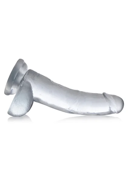 Jock C-Thru - 9" Clear Dong with Balls — image 2 of 6