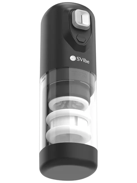 SVibe Ikon Spark Masturbator Transparent Black — image 2 of 3