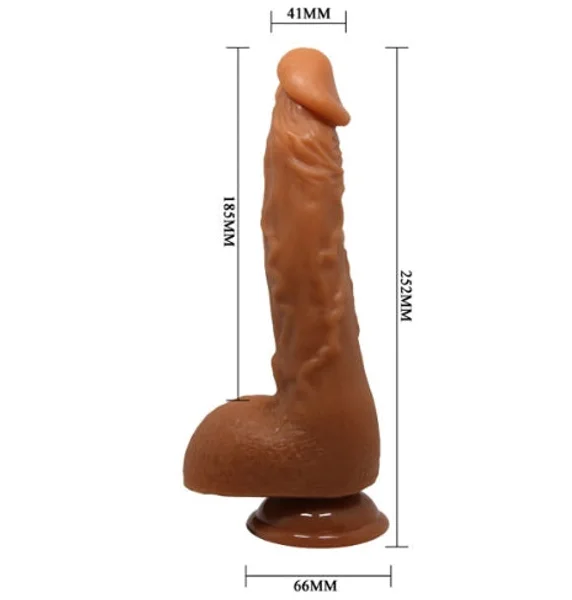 Beautiful Encounter Jason  9.9" Light Brown Dildo — image 4 of 4