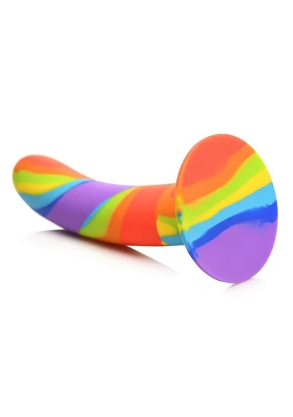 Simply Sweet Rainbow Silicone Dildo — image 3 of 8