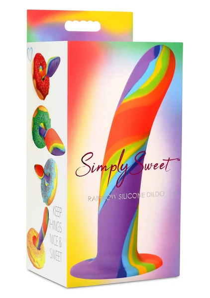Simply Sweet Rainbow Silicone Dildo — image 8 of 8