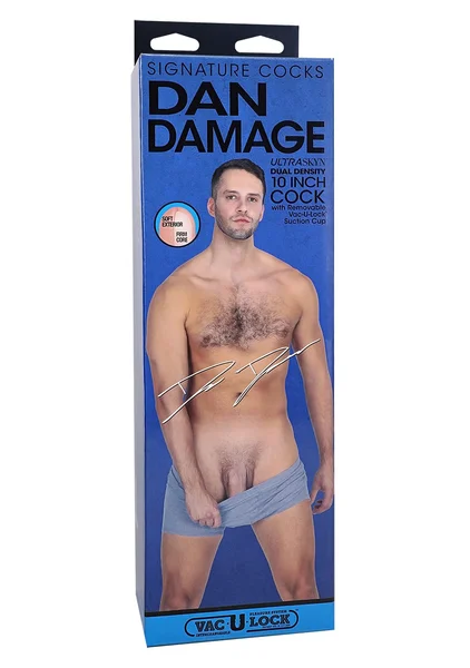 Signature Cocks - Dan Damage - 10 Inch ULTRASKYN Cock with Removable Vac-U-Lock Suction Cup — image 4 of 4