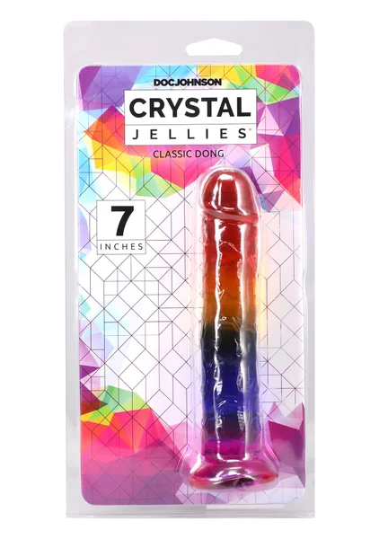Crystal Jellies® - 7 Inch Dong - Rainbow — image 3 of 3
