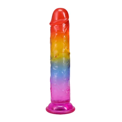 crystal jellies 7 inch dong rainbow