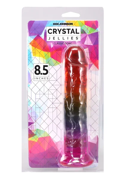 Crystal Jellies® - 8.5 Inch Dong - Rainbow — image 3 of 3