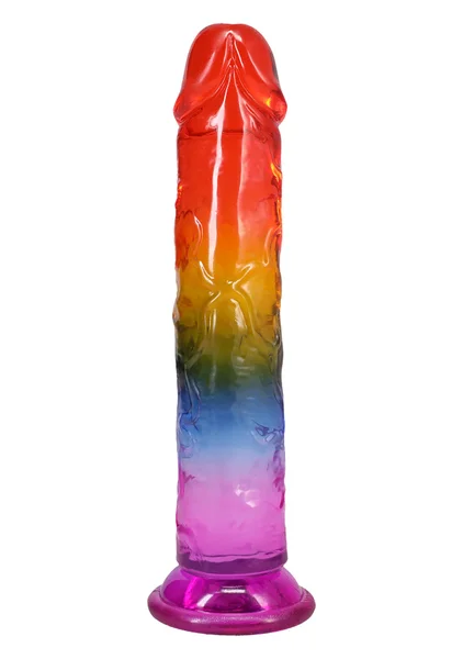 Crystal Jellies® - 8.5 Inch Dong - Rainbow — image 2 of 3