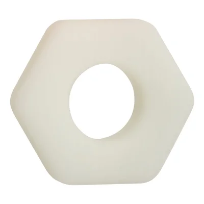 alpha glow in the dark liquid silicone prolong sexagon ring white