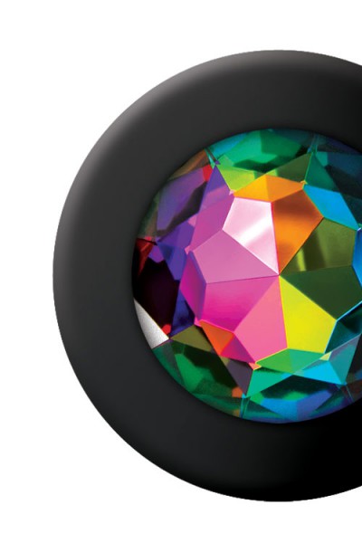 nsnovelties 4" Butt Plug with Rainbow Gem Base