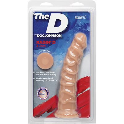 The D Ragin D 8 with Suction Cup Vanilla