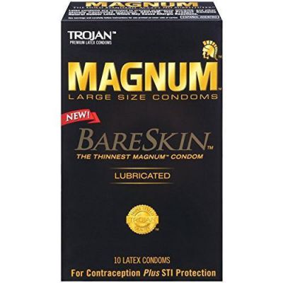 New Trojan Magnum Bareskin Condoms Box of 10