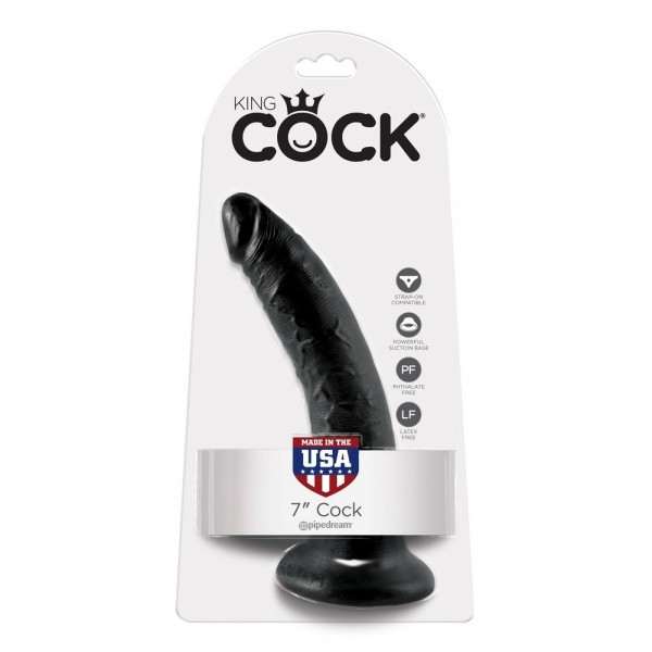 King Cock 7 Inch Realistic Dildo with Suction Cup
