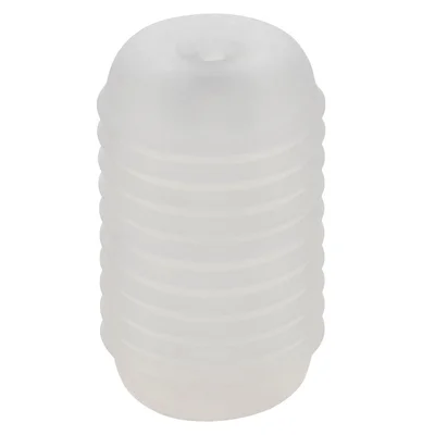 pop sock ribbed clear
