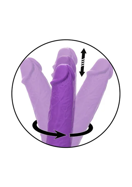 Rechargeable Rumbling and Thrusting Silicone Studs - Pink — image 9 of 23