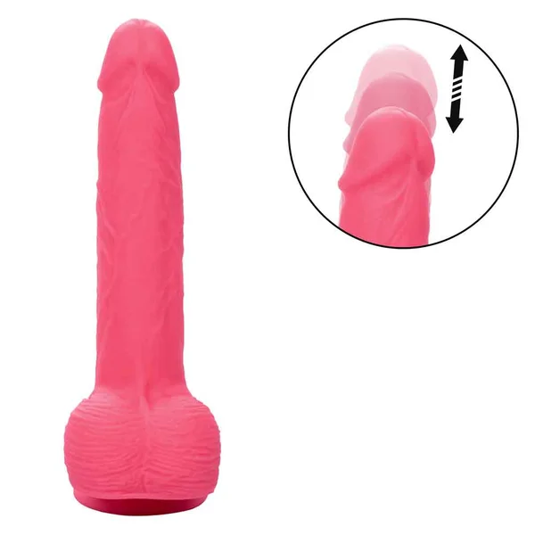 Rechargeable Rumbling and Thrusting Silicone Studs - Pink — image 6 of 23