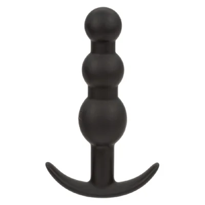 boundless vibrating beaded plug black