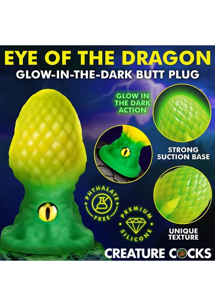 Eye of the Dragon Silicone Butt Plug — image 2 of 9