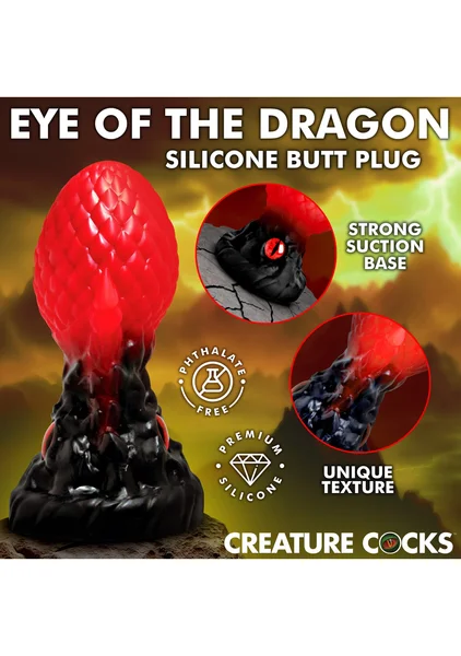Eye of the Dragon Silicone Butt Plug — image 7 of 9