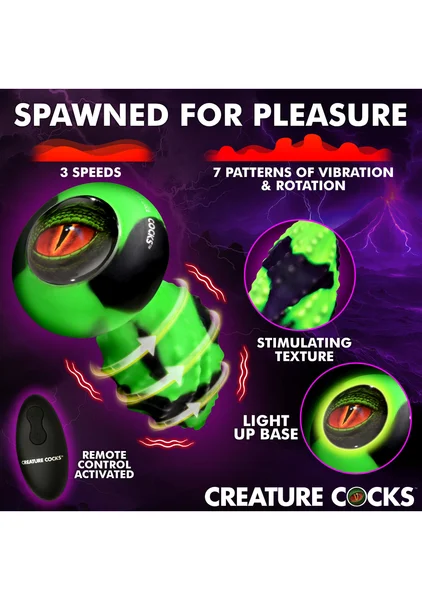 Eye of the Spawn Vibrating and Squirming Silicone Butt Plug — image 4 of 7