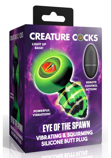 Eye of the Spawn Vibrating and Squirming Silicone Butt Plug — image 7 of 7