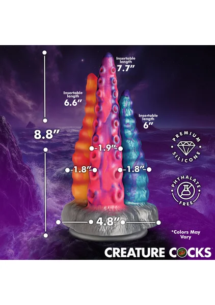 Creature Cocks - Tenta-Trio Silicone Dildo — image 6 of 8