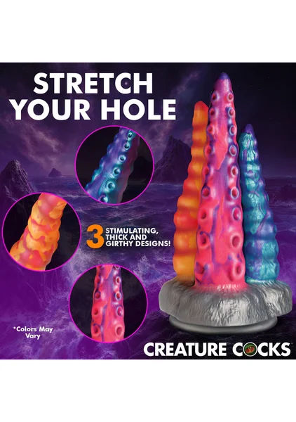 Creature Cocks - Tenta-Trio Silicone Dildo — image 5 of 8