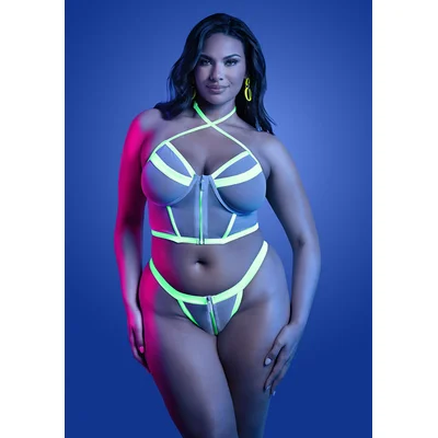 supernatural zipper bra top and panty queen size