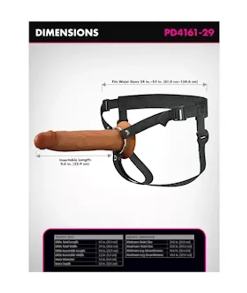 Fantasy X-tensions Elite 9" Silicone Hollow Strap-on Dual Density — image 11 of 12