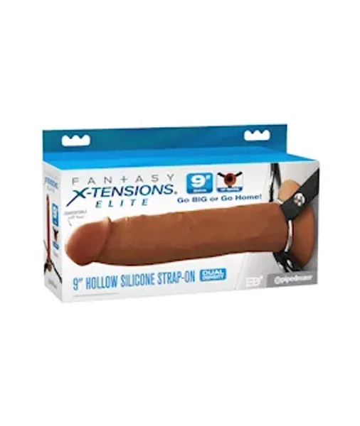 Fantasy X-tensions Elite 9" Silicone Hollow Strap-on Dual Density — image 12 of 12